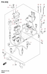 DF60A From 06002F-710001 (E01 E40)  2017 drawing HARNESS (DF60AQH:E01)