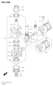 DT9.9A From 00996-810001 (P36 P40 P81)  2018 drawing CRANKSHAFT