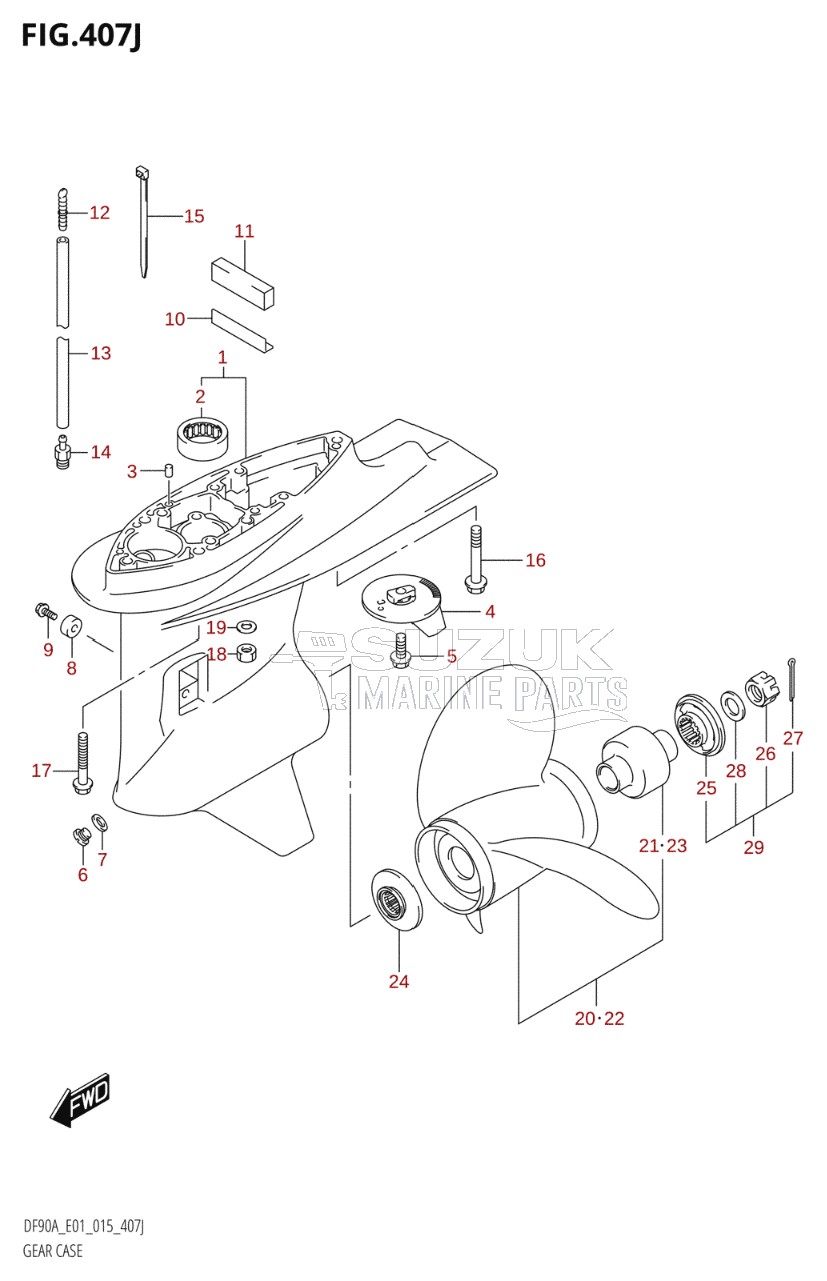 GEAR CASE (DF90ATH:E01)