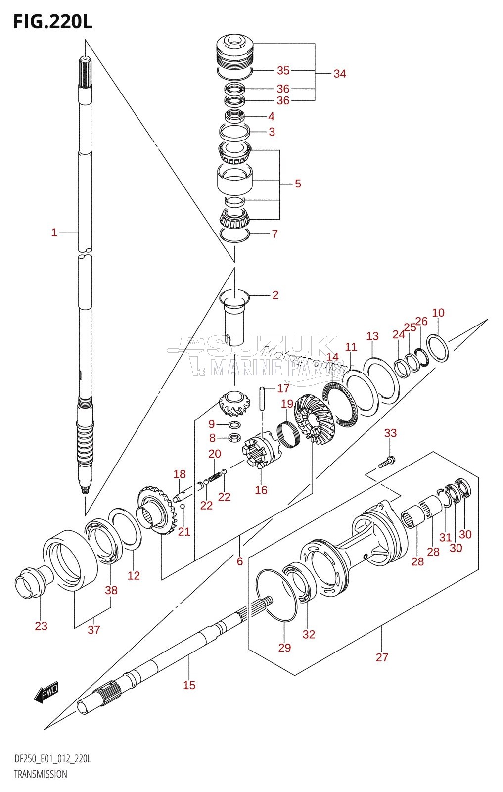 TRANSMISSION (DF250Z:E01)