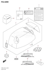 DT40 From 04005K-610001 ()  2016 drawing ENGINE COVER (DT40WR:P90)