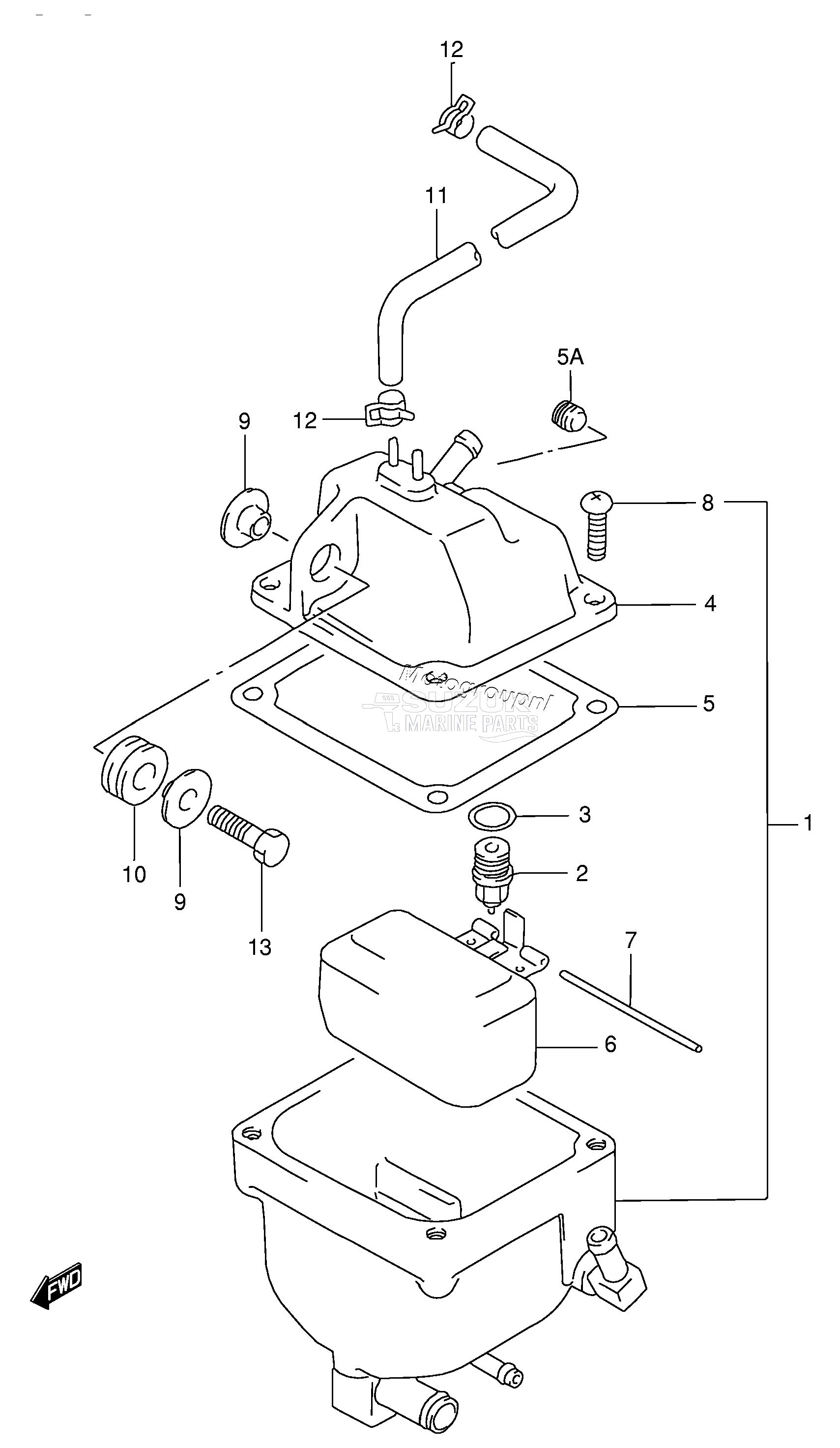 VAPOR SEPARATOR (DT200EPI /​ 150EPI /​ 225)(*)