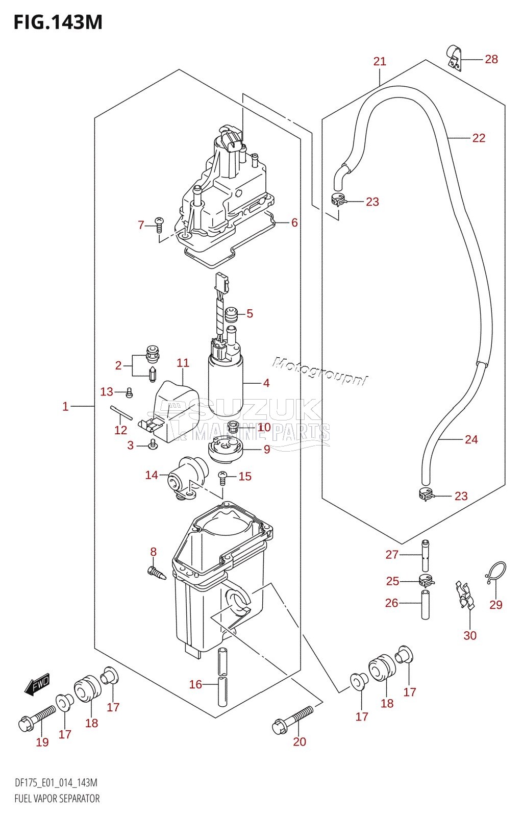 FUEL VAPOR SEPARATOR (DF175TG:E40)