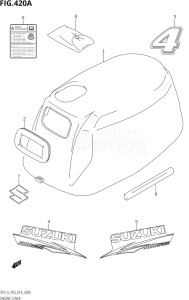 00402F-410001 (2014) 4hp P03-U.S.A (DF4) DF4 drawing ENGINE COVER (DF4:P03)