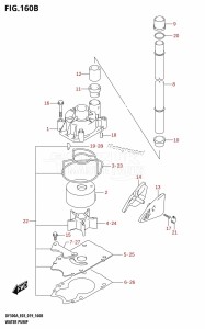 DF300AP From 30002P-910001 (E03)  2019 drawing WATER PUMP (DF250A)