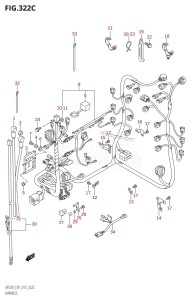 DF250Z From 25003Z-310001 (E01 E40)  2013 drawing HARNESS (DF200Z:E01)