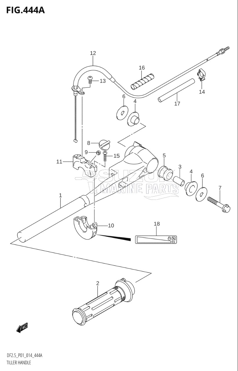 TILLER HANDLE