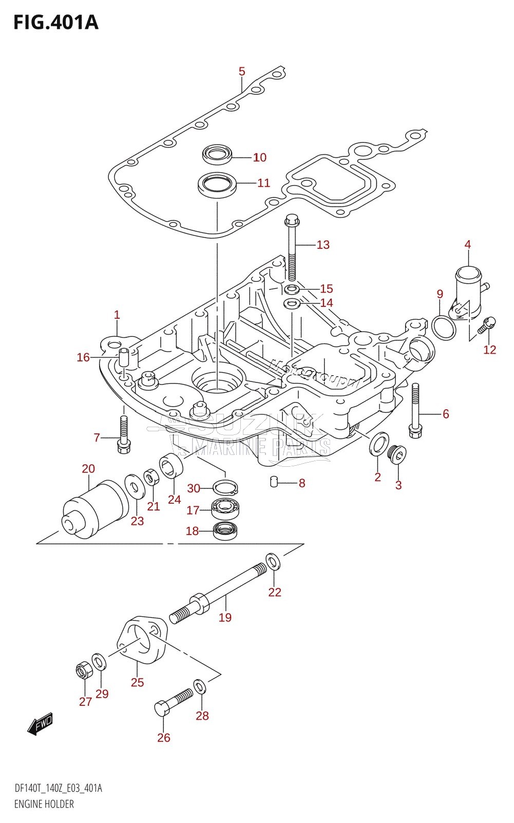 ENGINE HOLDER (K2,K3,K4,K5,K6)