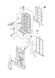 Outboard DF 70A drawing Cylinder Head