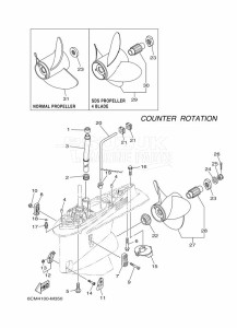 FL225FETX drawing PROPELLER-HOUSING-AND-TRANSMISSION-4