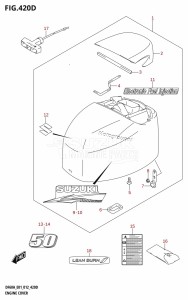 DF50A From 05003F-210001 (E01)  2012 drawing ENGINE COVER (DF50A:E01)