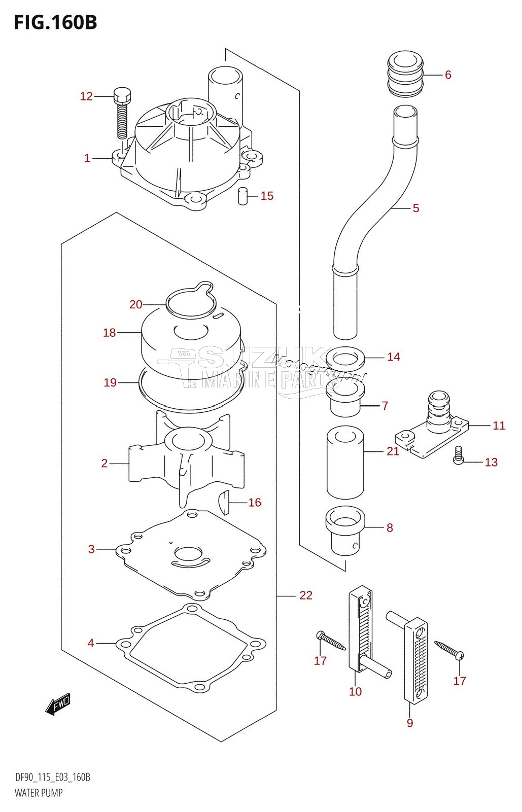 WATER PUMP (K6,K7,K8)