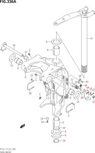 17501Z-680001 (2006) 175hp E01-Gen. Export 1 (DF175ZK6) DF175Z drawing SWIVEL BRACKET