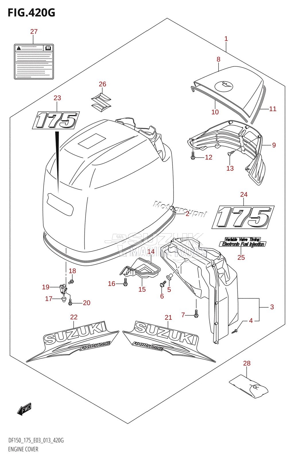 ENGINE COVER (DF175Z:E03)