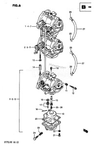 DT75 From 070501-60614 ()  1986 drawing CARBURETOR (DT85)