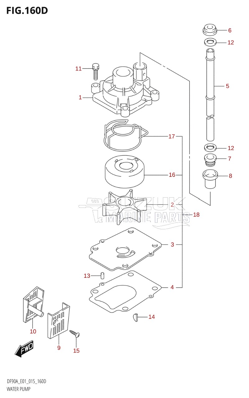 WATER PUMP (DF70ATH:E40)