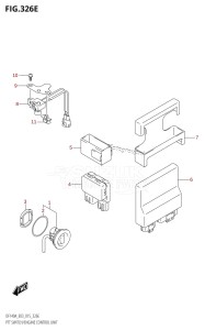 DF140AZ From 14003Z-510001 (E03)  2015 drawing PTT SWITCH /​ ENGINE CONTROL UNIT (DF140AZ:E03)