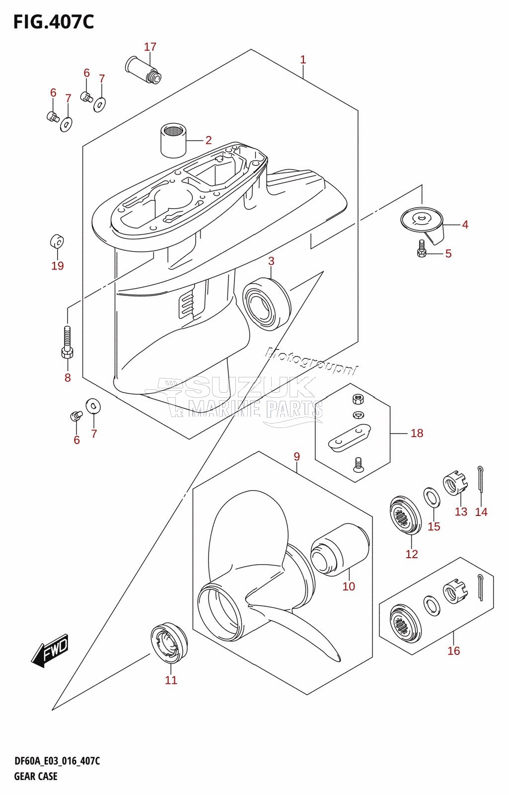 GEAR CASE (DF60A:E03)