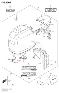 DF150 From 15002Z-910001 (E40)  2019 drawing ENGINE COVER