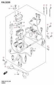 DF50A From 05003F-210001 (E01)  2012 drawing HARNESS (DF50A:E01)