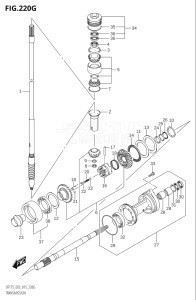 17502F-510001 (2005) 175hp E03-USA (DF175TG) DF175TG drawing TRANSMISSION (DF175Z:E03)