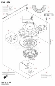 DF20A From 02002F-510001 (P03)  2015 drawing RECOIL STARTER (DF20AT:P03)