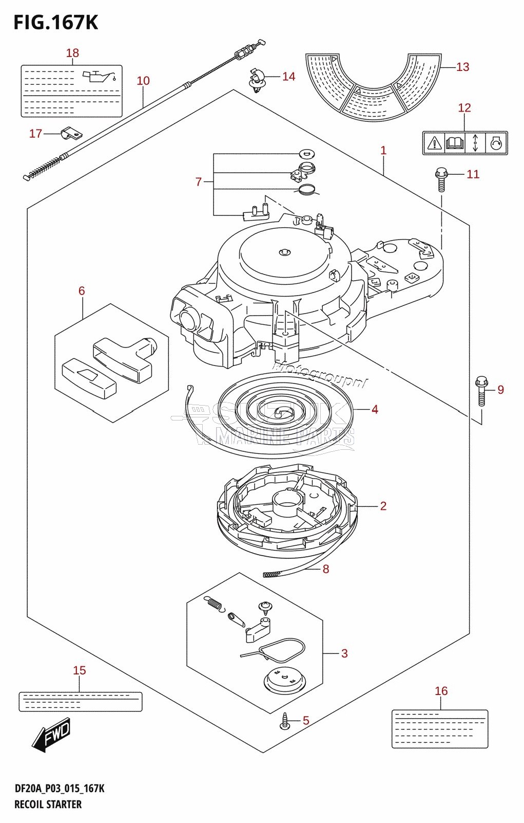 RECOIL STARTER (DF20AT:P03)