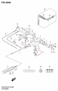 DF30A From 03003F-710001 (P01 P40)  2017 drawing TILLER HANDLE (DF25A:P01)