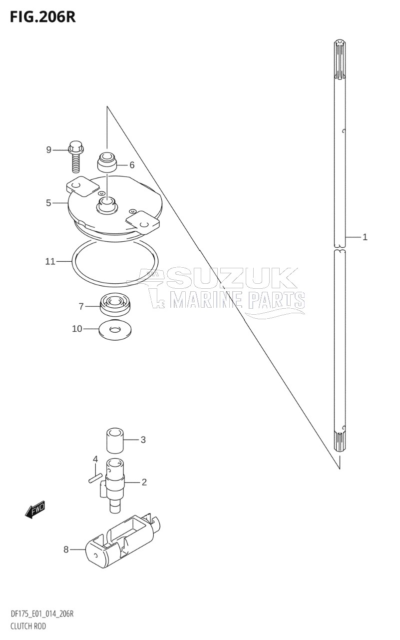 CLUTCH ROD (DF175ZG:E01)