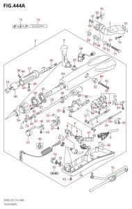 DF80A From 08002F-410001 (E01 E40)  2014 drawing TILLER HANDLE (DF70ATH:E01)