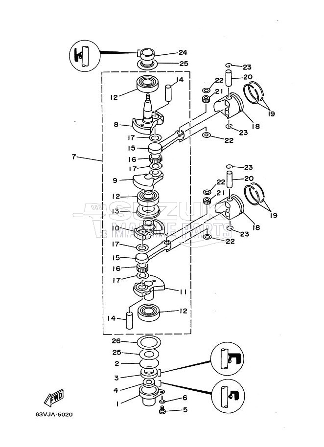 CRANKSHAFT--PISTON