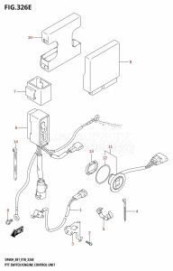 DF40A From 04003F-810001 (E01)  2018 drawing PTT SWITCH /​ ENGINE CONTROL UNIT (DF60A:E01,DF60ATH:E01)