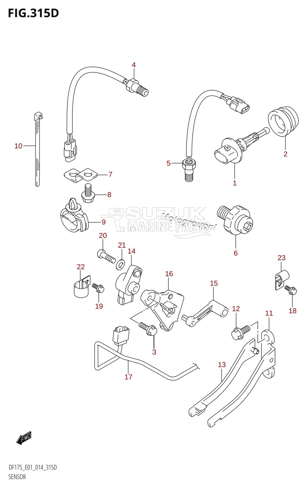 SENSOR (DF150TG:E40)