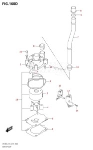 DF150AZ From 15003Z-910001 (E01 E40)  2019 drawing WATER PUMP (DF200AZ:E40)