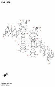 DF350A From 35001F-140001 (E11)  2021 drawing EXHAUST COVER