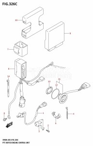 DF40A From 04003F-810001 (E03)  2018 drawing PTT SWITCH /​ ENGINE CONTROL UNIT (DF60A)