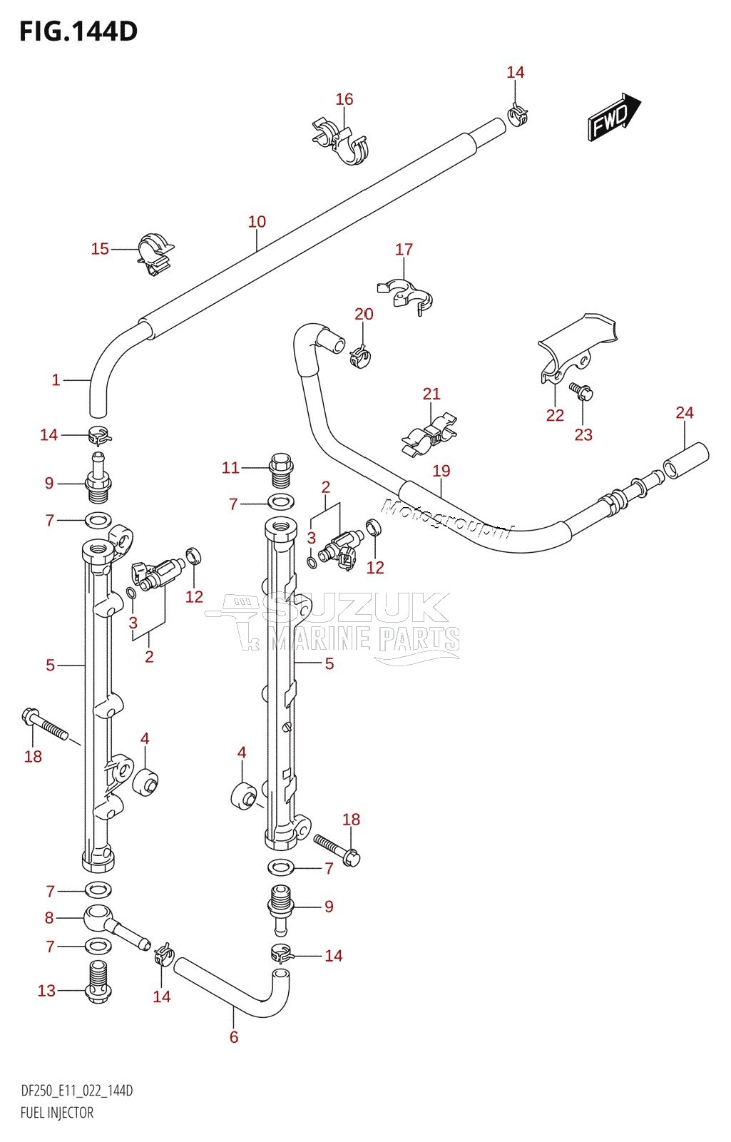 FUEL INJECTOR (E40)