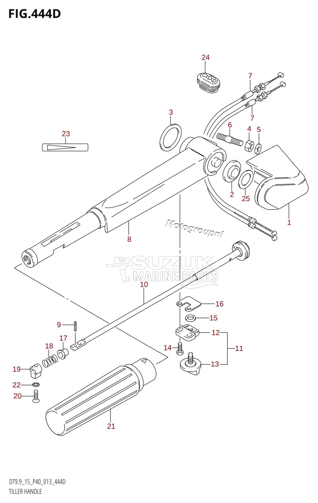 TILLER HANDLE (DT15:P40)