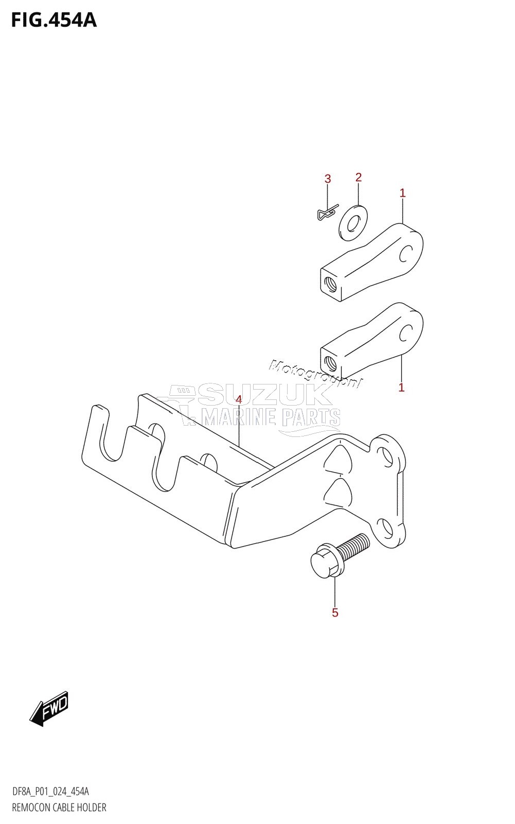 REMOCON CABLE HOLDER (DF8AR)