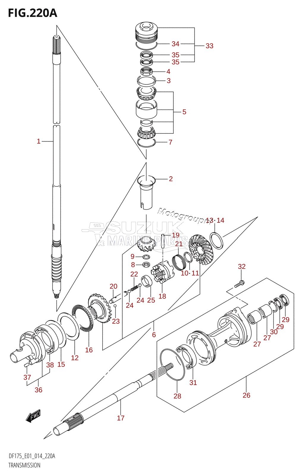 TRANSMISSION (DF150T:E01)