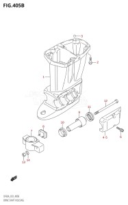 04003F-110001 (2011) 40hp E03-USA (DF40AT) DF40A drawing DRIVE SHAFT HOUSING (DF40AT,DF50AT)