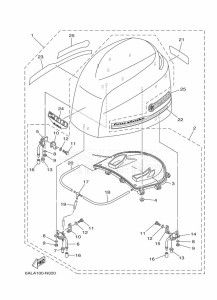 FL225BETX drawing FAIRING-UPPER