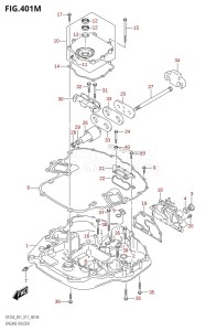 DF225Z From 22503Z-710001 (E01 E40)  2017 drawing ENGINE HOLDER (DF250Z:E40)