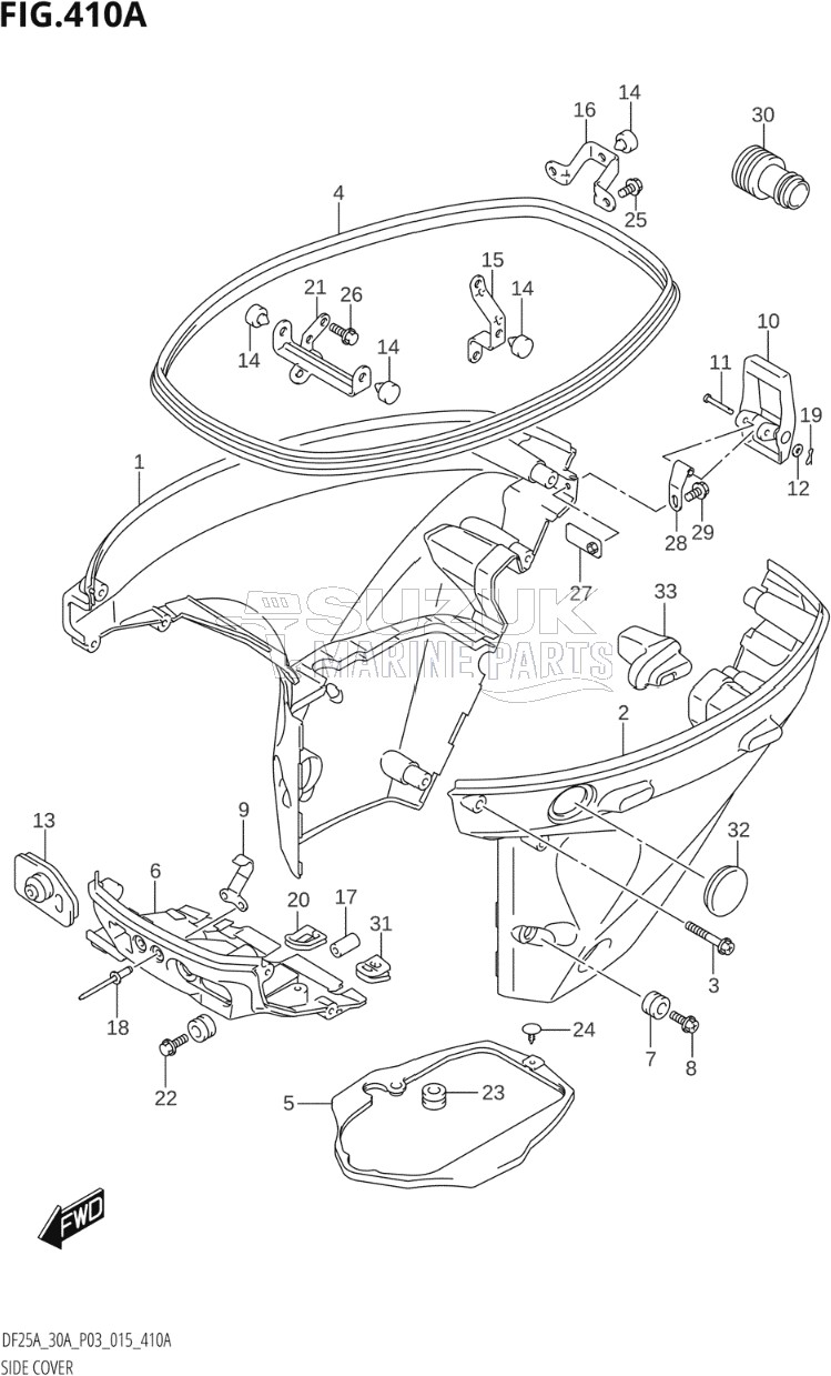 SIDE COVER (DF25A:P03)