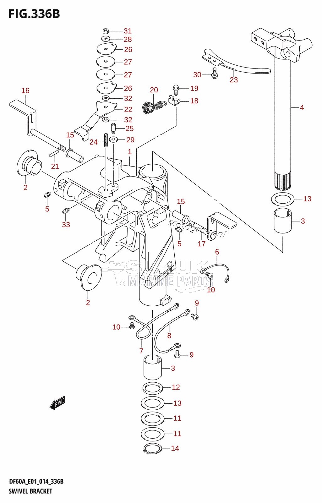 SWIVEL BRACKET (DF40AQH:E01)