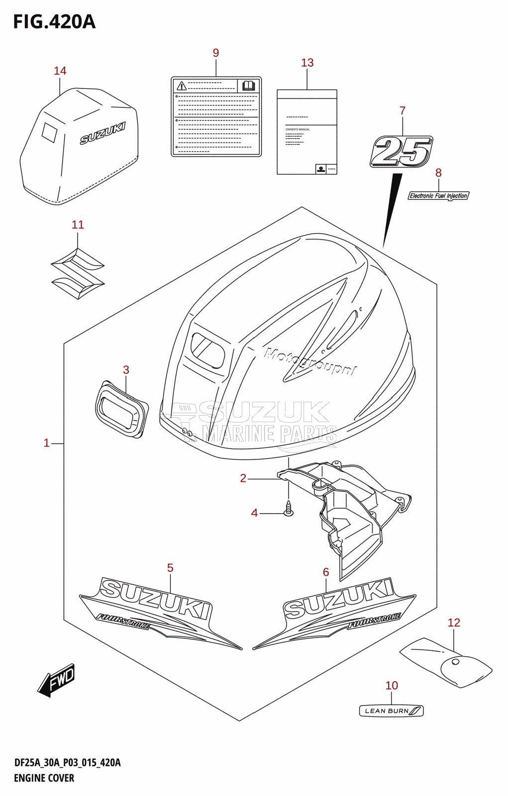 ENGINE COVER (DF25A:P03)