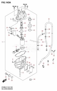 DF115BG From 11505F-440001 (E11 - E40)  2024 drawing FUEL VAPOR SEPARATOR (E11)