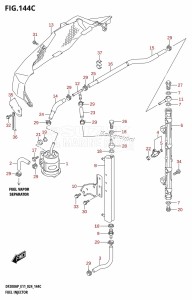 DF175AP From 17503P-440001 (E11)  2024 drawing FUEL INJECTOR (E40)