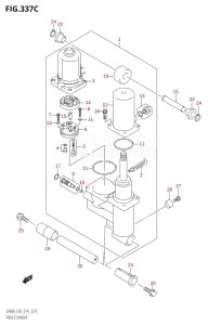 04003F-410001 (2014) 40hp E03-USA (DF40A) DF40A drawing TRIM CYLINDER (DF60A)