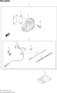 02504F-140001 (2021) 25hp P03-U.S.A (DF25A   DF25AT   DF25ATH   DT25K) DF25A drawing OPT:ELECTRICAL (MANUAL STARTER) (M-STARTER)